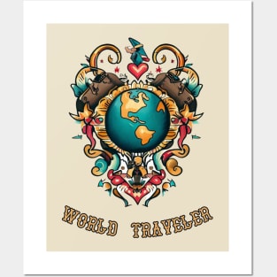 World Traveler Posters and Art